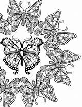 Coloring Pages Adults Printable Adult Butterflies Sheets Books Butterfly Mandalas Animal Book Mandala Insect Colouring Insects Flower Advanced Nerdymamma Choose sketch template