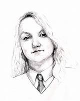 Luna Lovegood Harry Sketchite sketch template