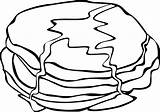 Pancake Clipart Library Breakfast Coloring Pages Pancakes sketch template