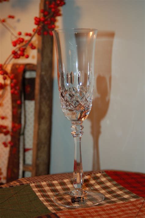 Vintage Mikasa Crystal Champagne Flutes Mikasa Glasses