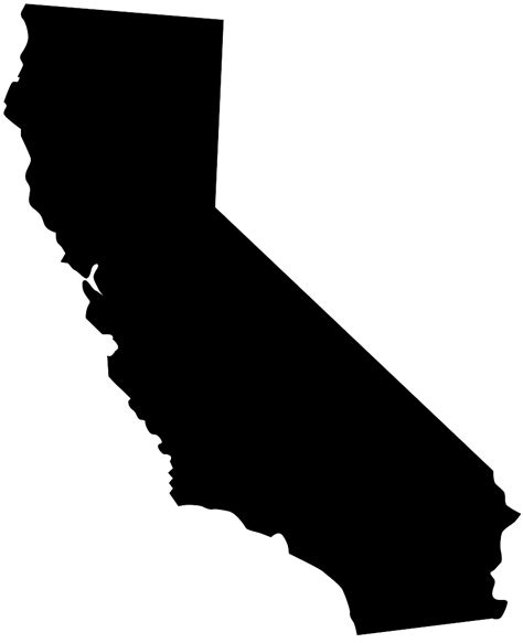 california map silhouette  vector silhouettes