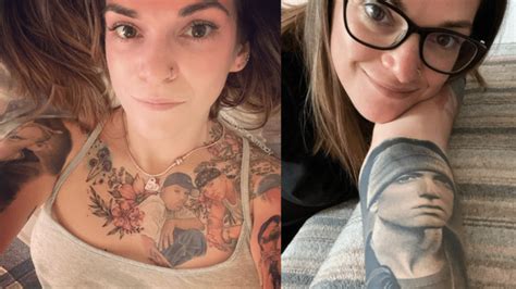 A Female Eminem Fan Sets World Record For Most Tattoos Of An Artist S