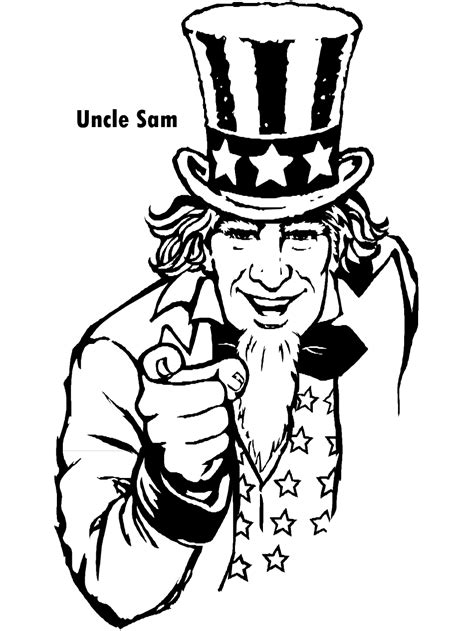 uncle sam coloring page  getcolorings  printable colorings