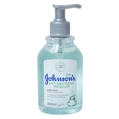 johnsons anti bacterial micellar handwash mint ml