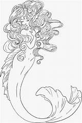 Coloring Pages Adults Mermaid Printable Drawing Print Tattoo Kids Sheets sketch template