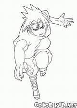 Sasuke Naruto Uchiha Colorkid sketch template