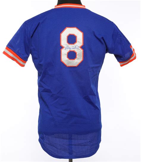gary carter autographed practice jersey mets history
