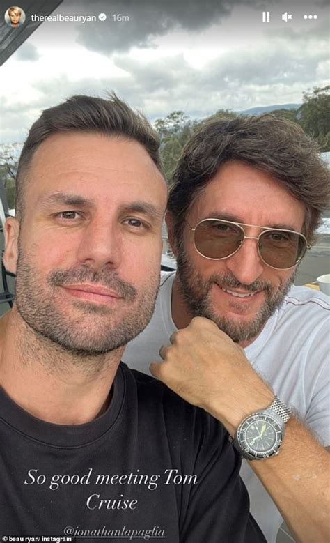 Beau Ryan Mistakes Jonathan Lapaglia For Tom Cruise After The Pair Pose