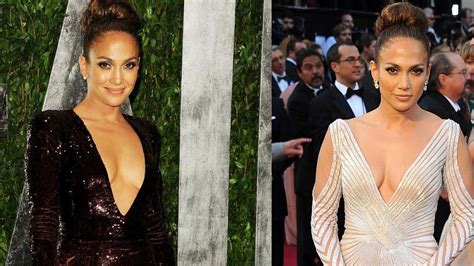 Oscars Jennifer Lopez Wardrobe Malfunction At Academy Awards