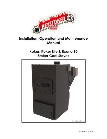 keystoker koker installation operation  maintenance manual manualzz
