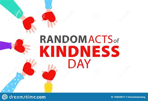random acts  kindness day emblem isolated vector illustration world