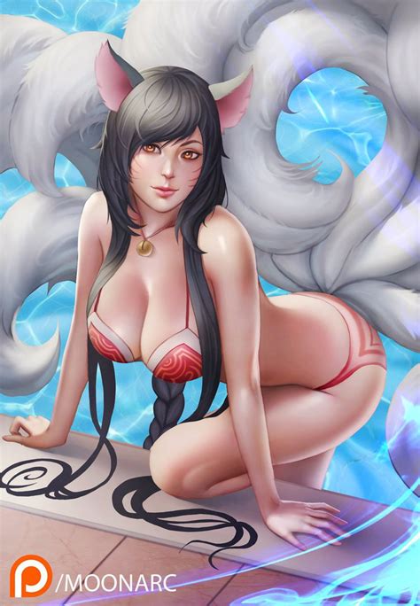 sexy ahri pool by moonarc league of sexy legends luscious