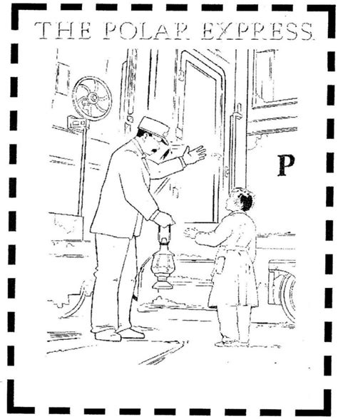 polar express coloring pages    print