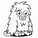 Monster Coloring Pages Kids Printable Silly Cartoon Funny Cute Moshi Furry Color Getcolorings Print Clipart Getdrawings Colorin Colorings Popular Comments sketch template