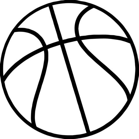 basketball outline clipart   cliparts  images