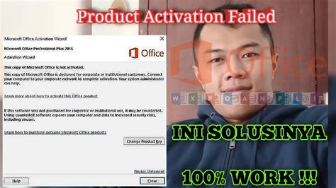 mengatasi product activation failed  microsoft office youtube