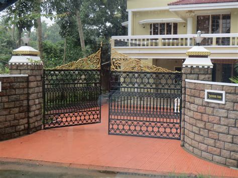 kerala gate designs gate  black  golden color
