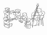 Coloring Orchestra Musique Objets Bear Bestcoloringpagesforkids Coloriages sketch template