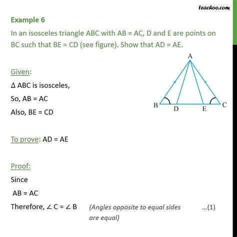 isosceles triangle abc  ab ac examples