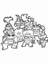 Coloring Pages Bowser Mario Game Print Colouring Gaddynippercrayons Villain sketch template