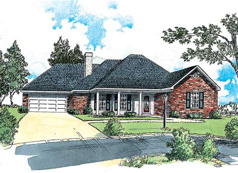 madsen traditional ranch home plan   shop house plans