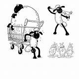 Shaun Sheep Coloring Sheets Sketch Story Printable イラスト Pages Paintingvalley sketch template