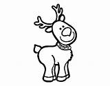 Christmas Reindeer Coloring Reno Colorear Para Dibujo Un Navideño Navidad Dibujos Coloringcrew Stamps sketch template