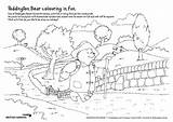Coloring Paddington Bear Pages Cartoons Popular Colour sketch template