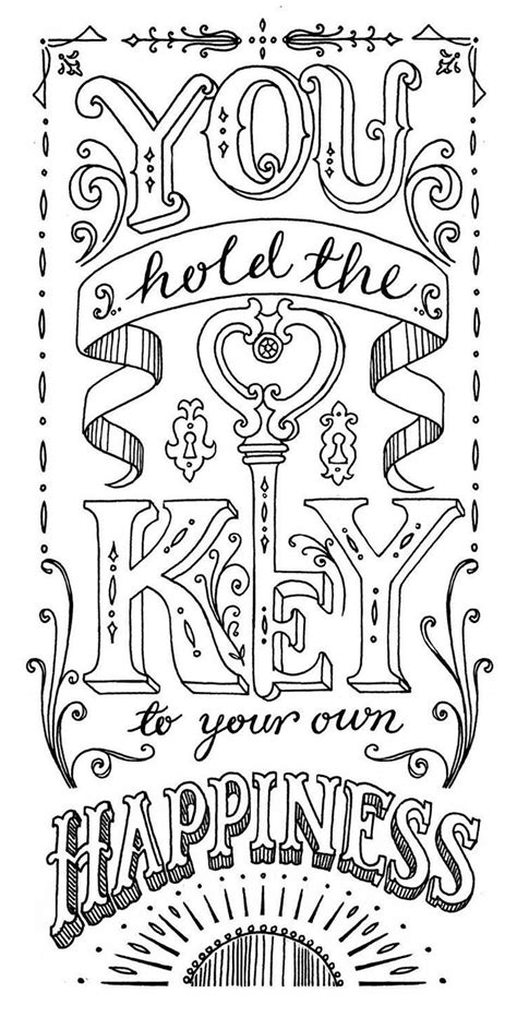 hold  key  happiness  ohn mar win hand lettering