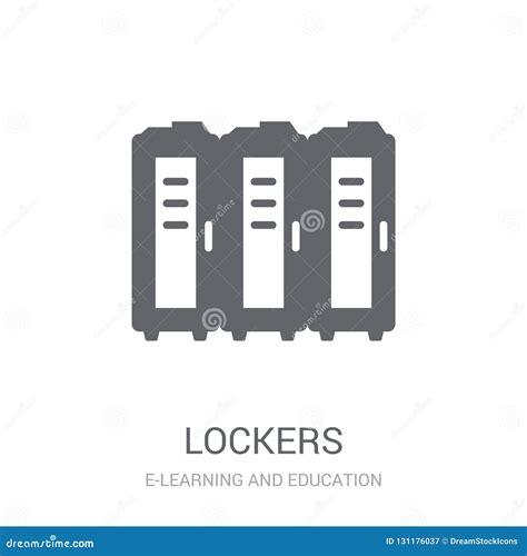 lockers icon trendy lockers logo concept  white background fr stock vector illustration