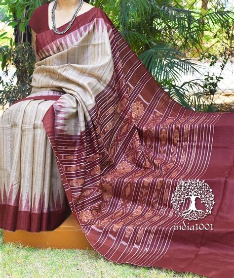 elegant handwoven gopalpur silk saree  ikkat bandha palla silk