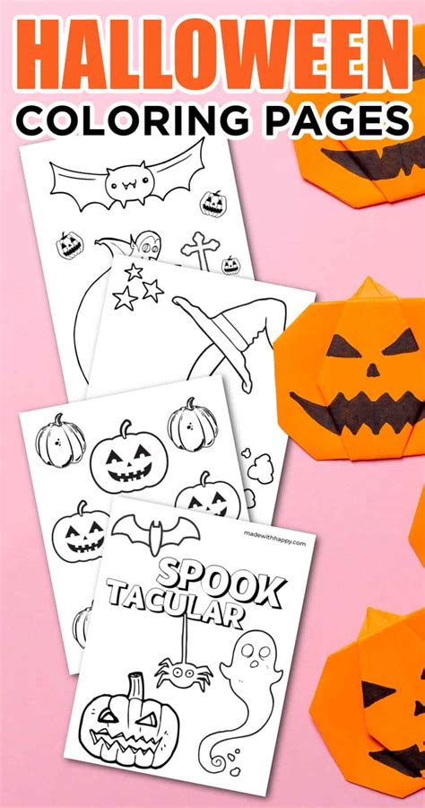 halloween coloring pages printable   happy