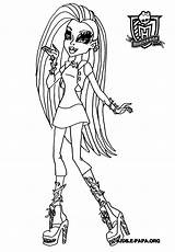 Monster High Venus Coloring Pages Målarbilder Mcflytrap Fargelegg Kids Barn Print Fargelegge Tegninger Papa Getcolorings Fargelegging sketch template