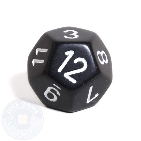 sided opaque dice  black dice game depot