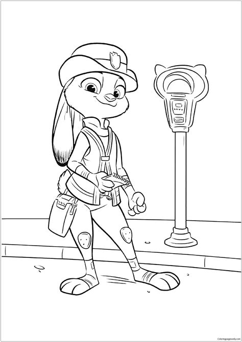 zootopia  coloring page  printable coloring pages