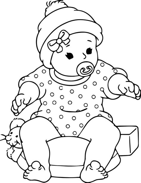 baby coloring pages printable  coloring baby coloring pages