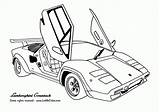 Lamborghini Gallardo sketch template