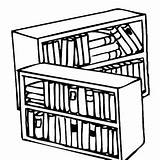 Bookshelf Coloring Getcolorings Empty Getdrawings Drawing sketch template