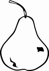 Fruit Coloring Pages Pear sketch template