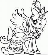 Coloring Pony Little Pages Coloringmates sketch template