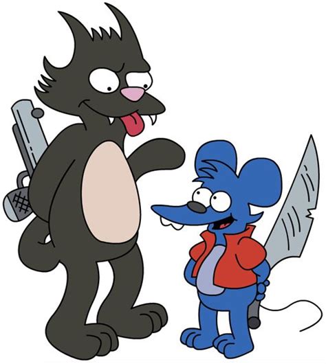 itchy and scratchy classic tv phreek the simpsons pinterest futurama