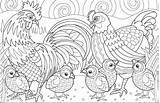 Chickens Joanna Chicks Mandala sketch template