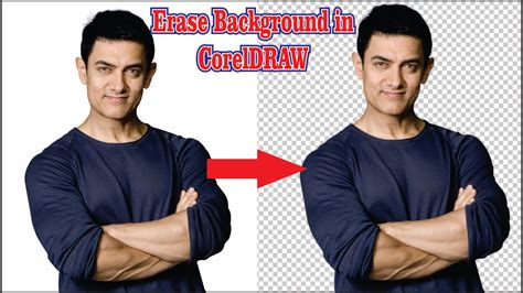remove image background  coreldraw  tutorial youtube