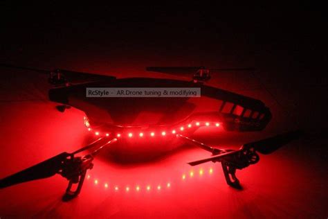 parrot ar drone ufo red led light kit outdoor hull rcstyle  lin  dhgatecom