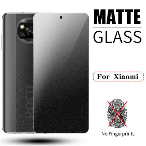 clear matte tempered glass for xiaomi poco f5 f4 x5 x4 x3 f3 gt nfc m5