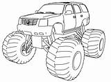 Monster Truck Coloring Pages Printable Color Sheet Onlinecoloringpages sketch template