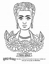 Frida Kahlo Coloring Pages Feminist Book Printable Beyonce Babes Color Women Sheets Drawing History Getcolorings Boss Getdrawings Grown Ups Activity sketch template