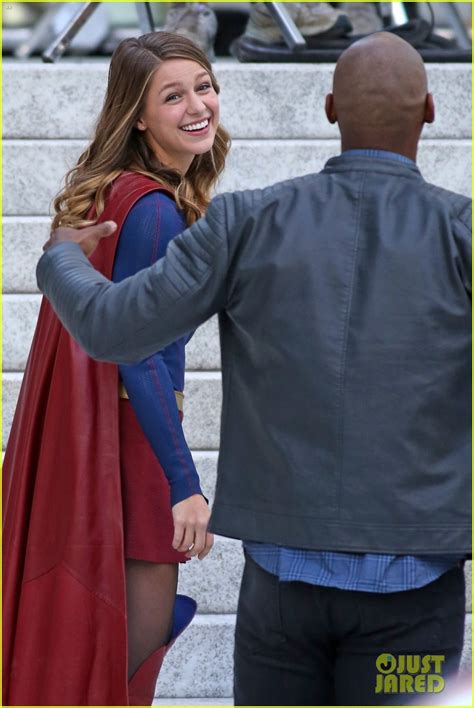 Melissa Benoist Hits The Street Filming Supergirl