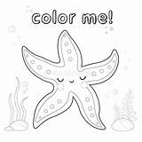 Starfish Cartoon Viktoriia 矢量 sketch template