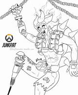 Overwatch Junkrat J7b Elisa sketch template